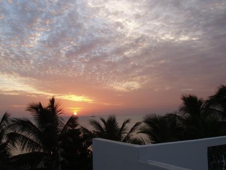 le coucher du soleil
